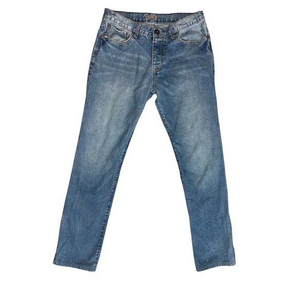 Carbon Denim Straight Fit Relaxed Jeans Men’s 32x32 Medium Wash - Picture 1 of 7